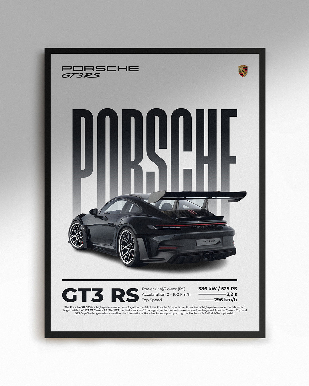 Porsche 911 GT3 RS – Esthetic Posters