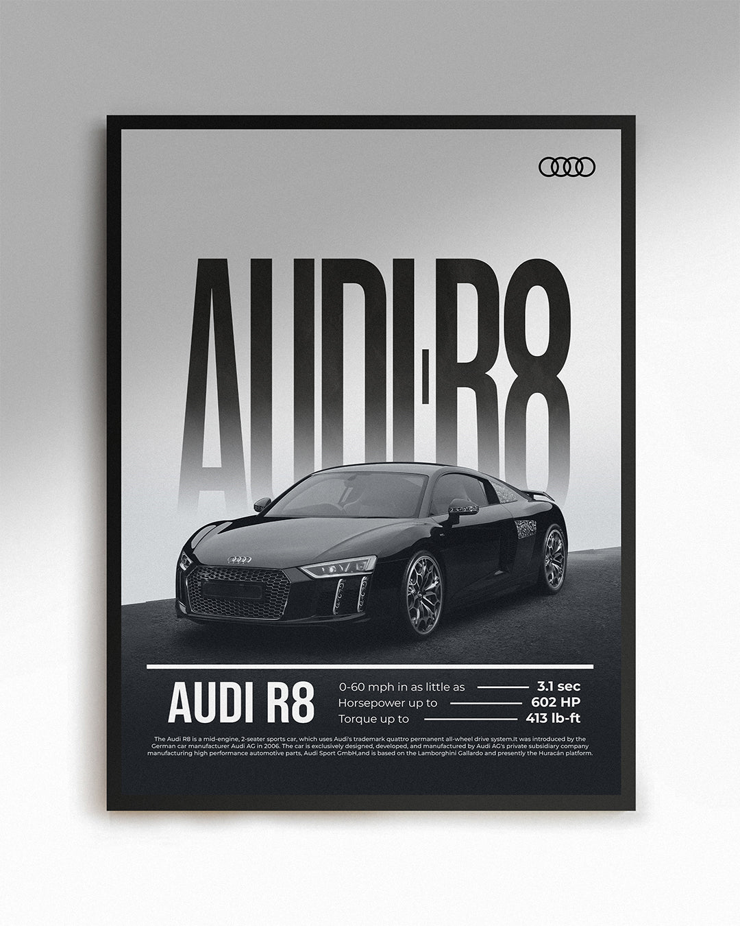 Audi R8 – Esthetic Posters